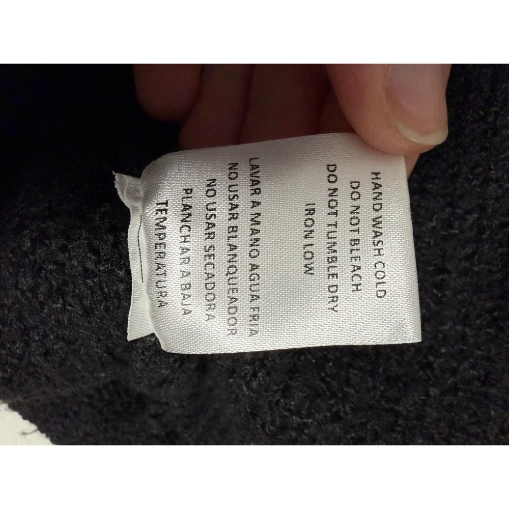 Tuckernuck Hyacinth‎ House, Black Pearl Trim Piper Cardigan, Size Medium